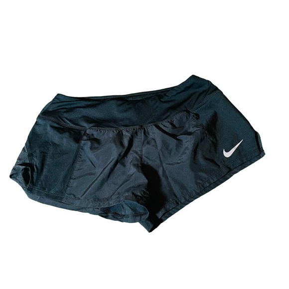 Nike Women's Black Dry Crew Running Shorts - Picture 4 of 6